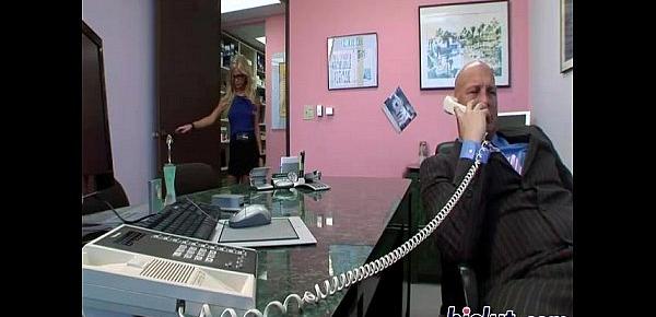  Slutty secretary takes her boss’ cock in deep